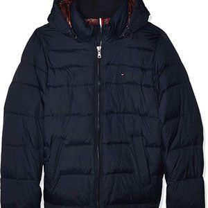Tommy Hilfiger mens Classic Hooded Puffer Jacket